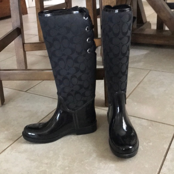 Coach Rain Boots size 6 - Picture 5 of 5